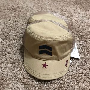 Kurtz Khaki Military Snapback Unisex Hat NWT
